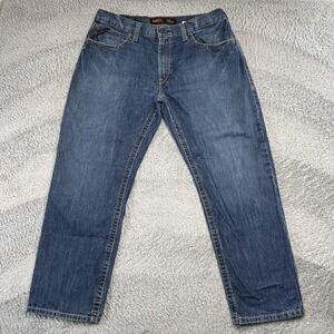Ariat Jeans Mens 38x30 Blue Work FR M3 Loose Boot Cut Flame Resistant Denim